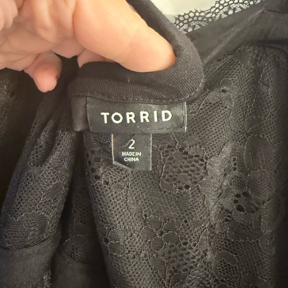 torrid Black Lace Mini Dress - Picture 7 of 7